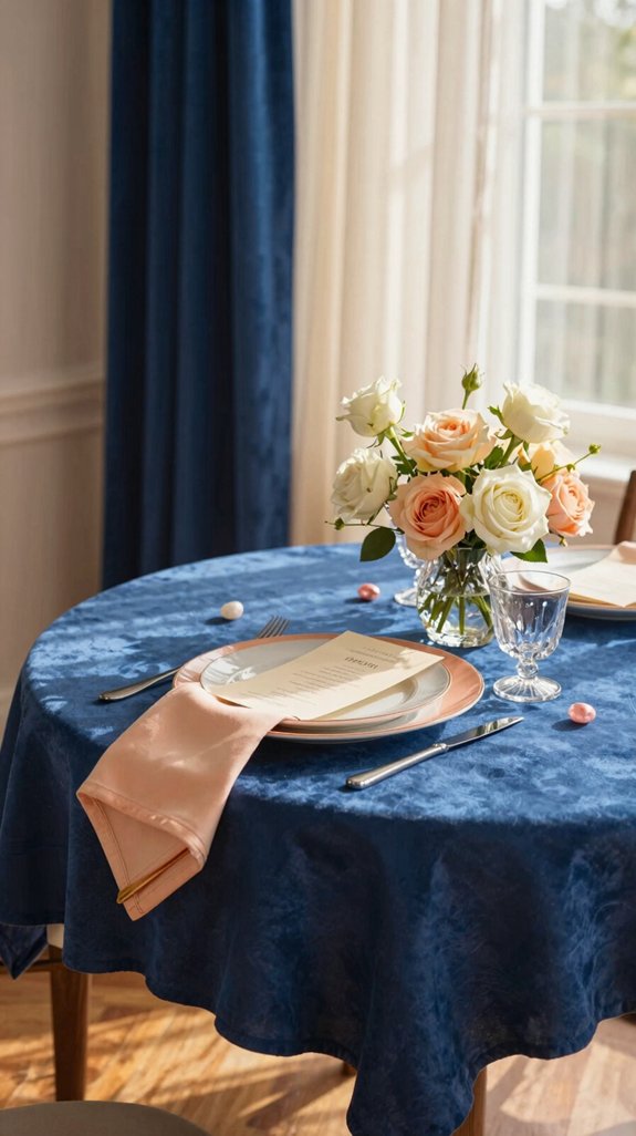 royal blue citrus elegance