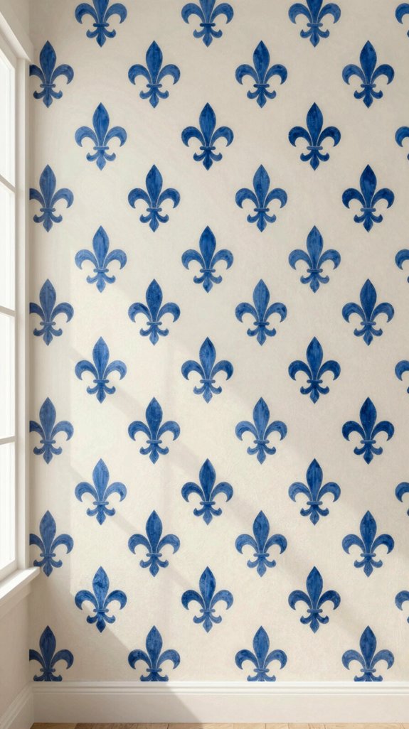 royal blue painted elegance