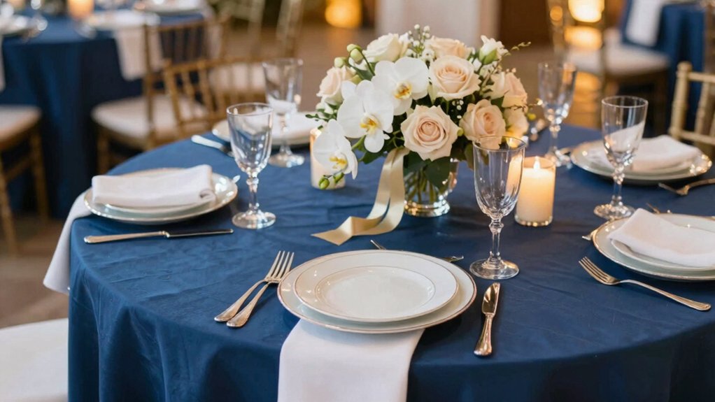 royal blue wedding decor