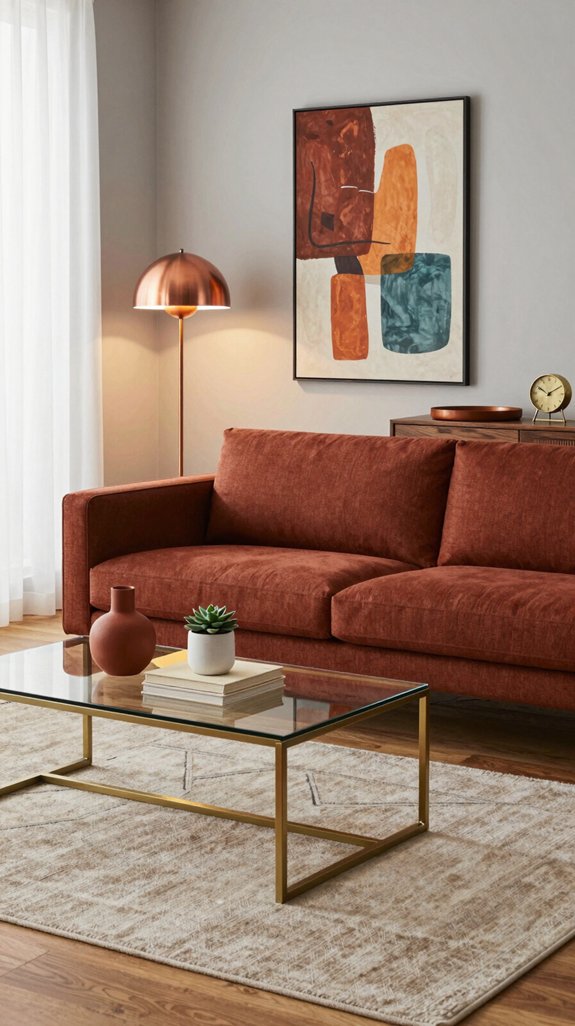 Rust Color Pairings That Add Warmth to Interior Spaces 25 rust accented cohesive interior