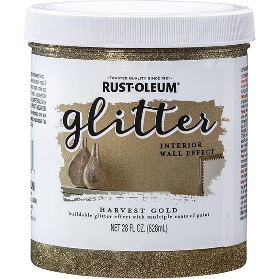 rust oleum glitter harvest gold