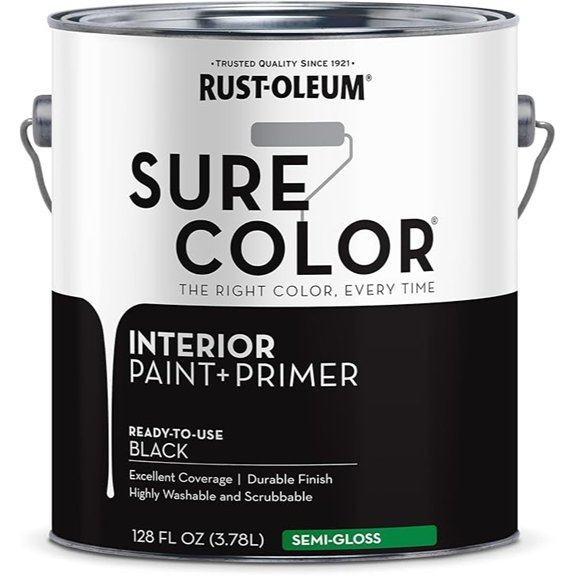 6 Black‑And‑White Interior Wall Paint Sets That Redefine Your Space 4 rust oleum interior semi gloss