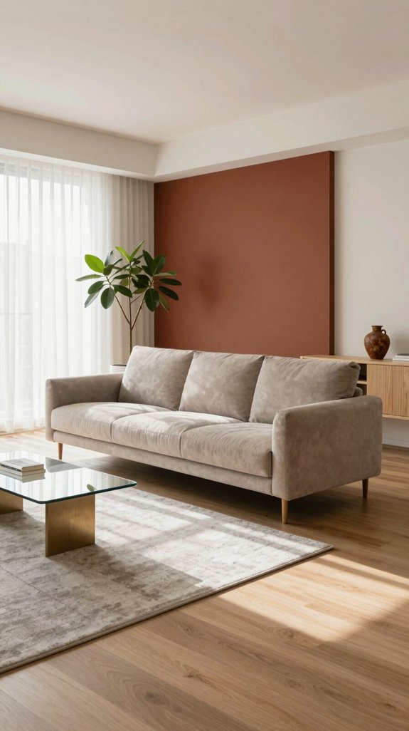 Rust Color Pairings That Add Warmth to Interior Spaces 20 rust paired with light neutrals