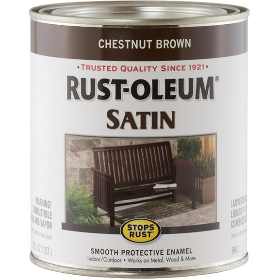 rust stop brush paint chestnut brown