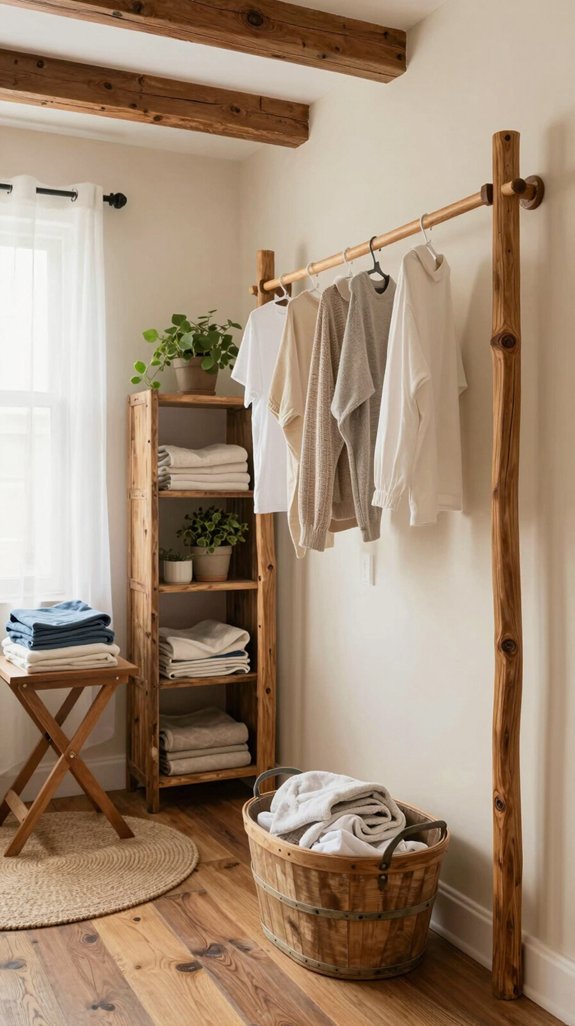 rustic charm laundry decor