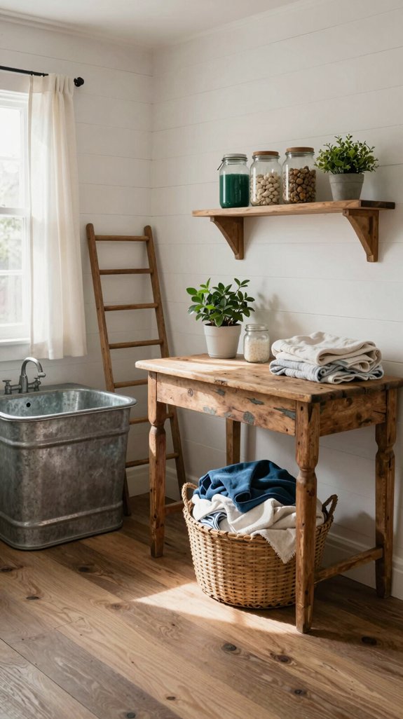 rustic decor adds charm