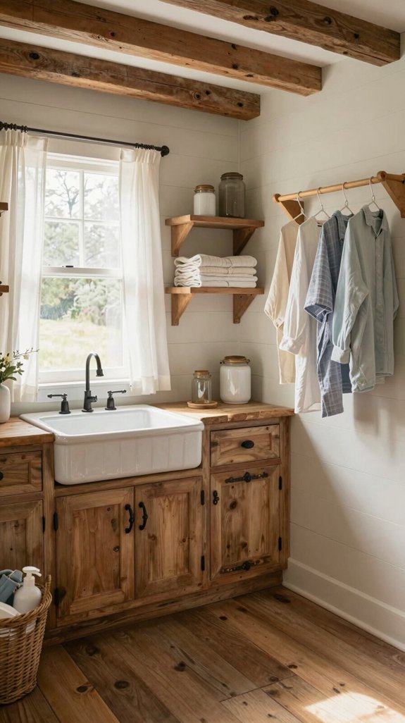 rustic hardware enhances charm