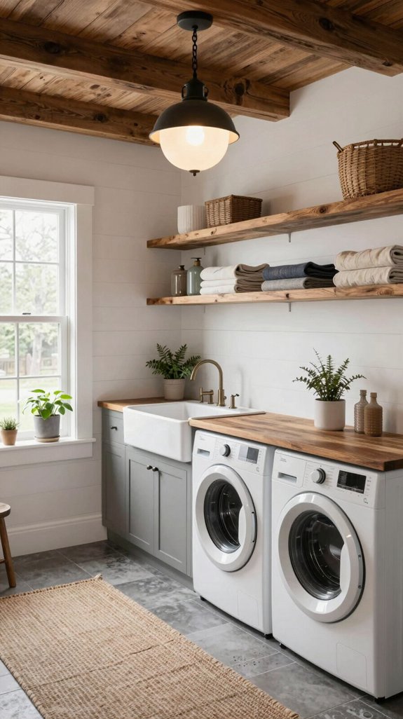 rustic lighting enhances interiors