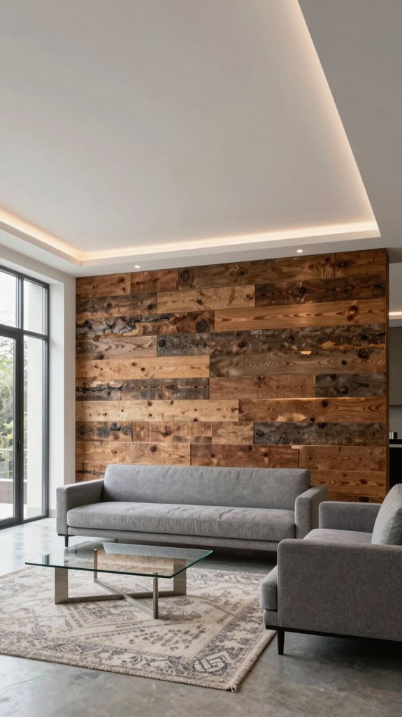 rustic modern ceiling transformation