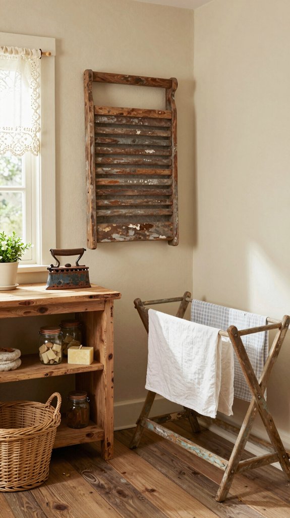 rustic wooden charm enhances warmth