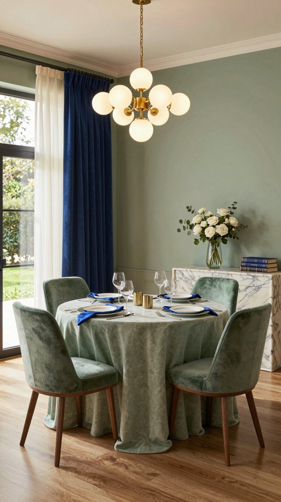 sage blue royal elegance