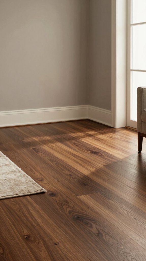 Color Pairings That Complement Walnut Wood 8 sage walls off white trim