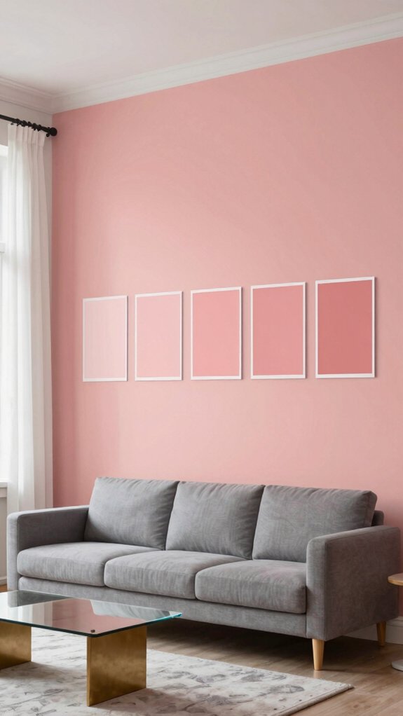 salmon pink wall paint
