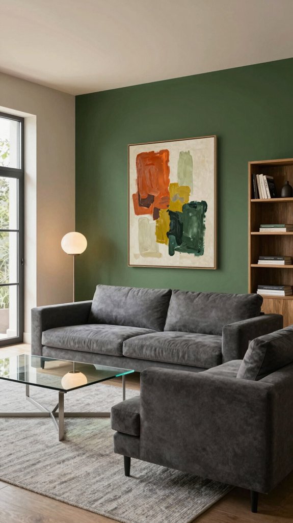 Army Green in Interiors: Colors That Complement This Earthy Shade 12 satin finish enhances brass