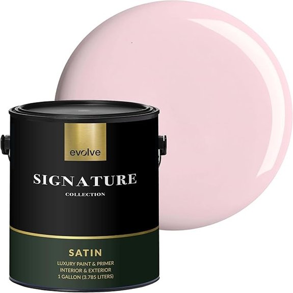 satin petal pink paint