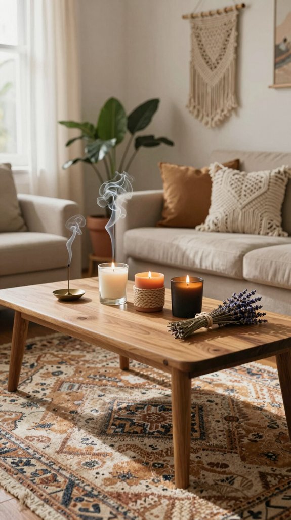 scented candles enhance atmosphere