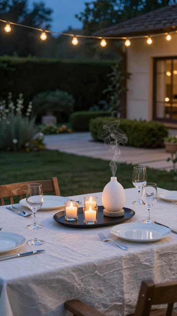 21 Backyard Dinner Party Ideas for Stylish Outdoor Entertaining 18 scented patio ambience