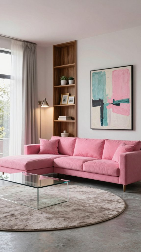 seasonal hot pink accents