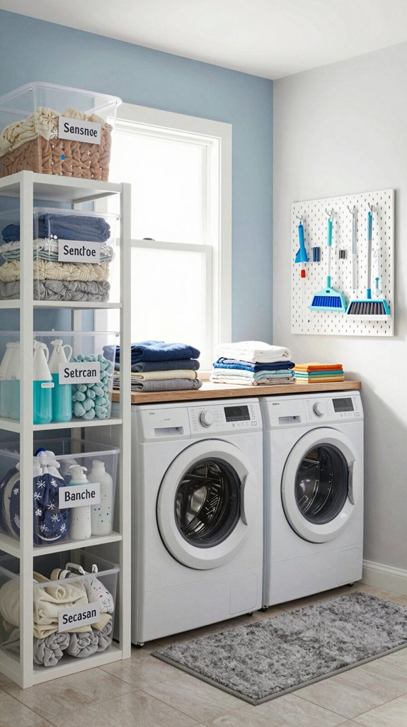 seasonal laundry room organization tips
