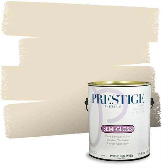 semi gloss barely beige paint