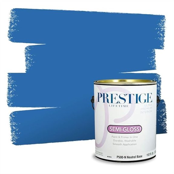 semi gloss electric blue paint