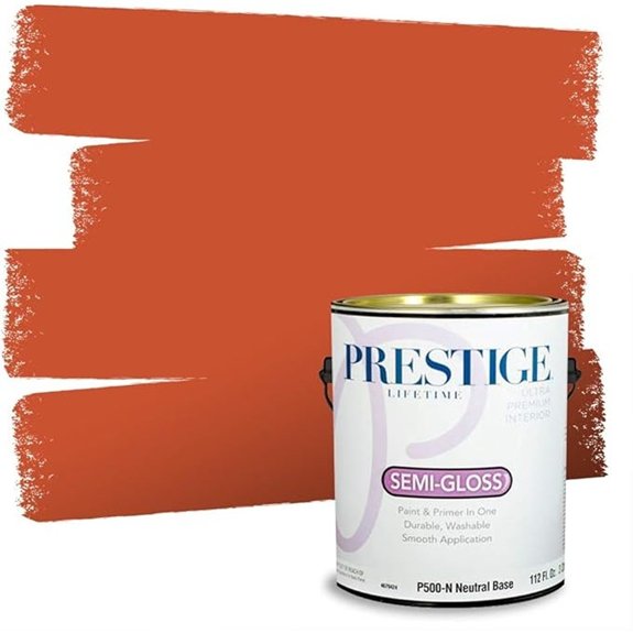 semi gloss orange paint