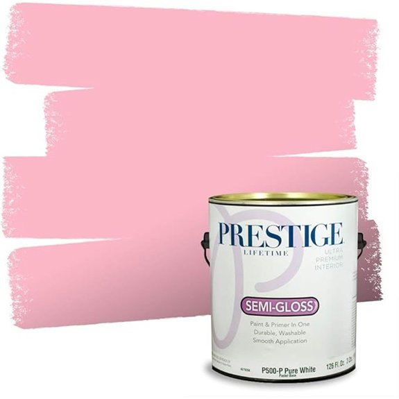 semi gloss pink paint