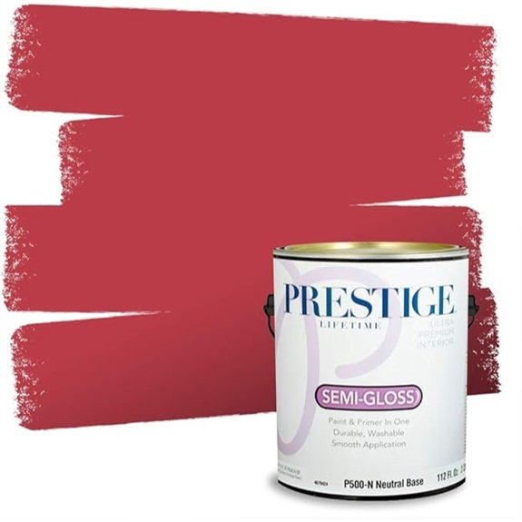 5 Best Red Interior Wall Paints That Ignite Any Room’s Style 1 semi gloss red geranium paint