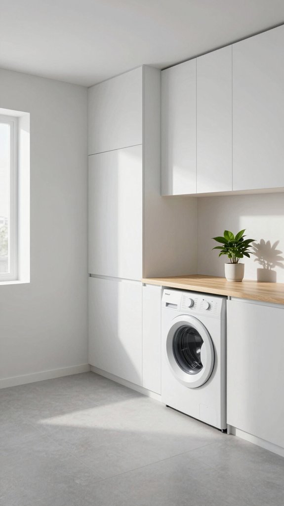 serene minimalist laundry colors