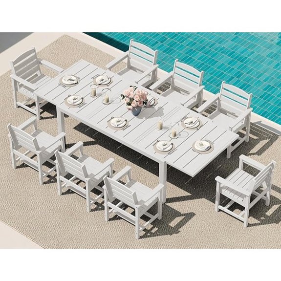 10 Best Outdoor Dining Tables That Turn Every Meal Into a Backyard Celebration 6 serwall outdoor dining set