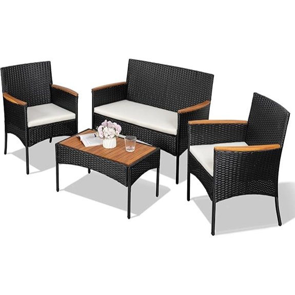 shintenchi outdoor wicker set