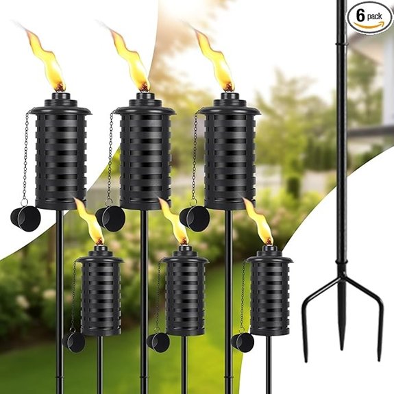 5 Best Garden Torches That Light Up Every Evening Outdoors 2 six 16 oz citronella torches