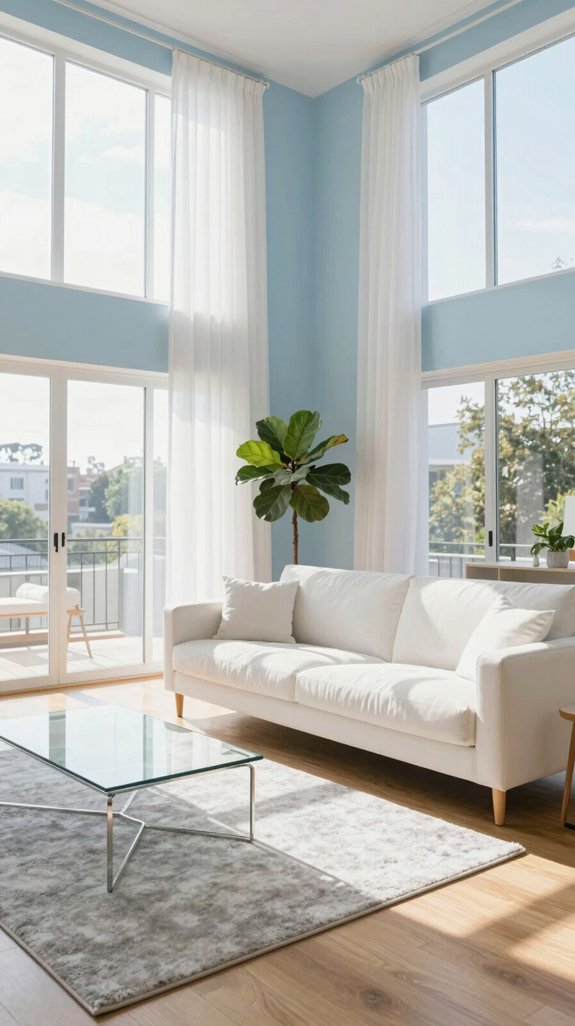 Sky Blue Interior Color Combinations for Light and Airy Rooms 3 sky blue amplifies daylight