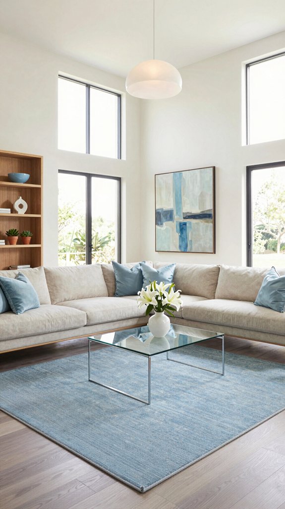 Sky Blue Interior Color Combinations for Light and Airy Rooms 14 sky blue home d cor