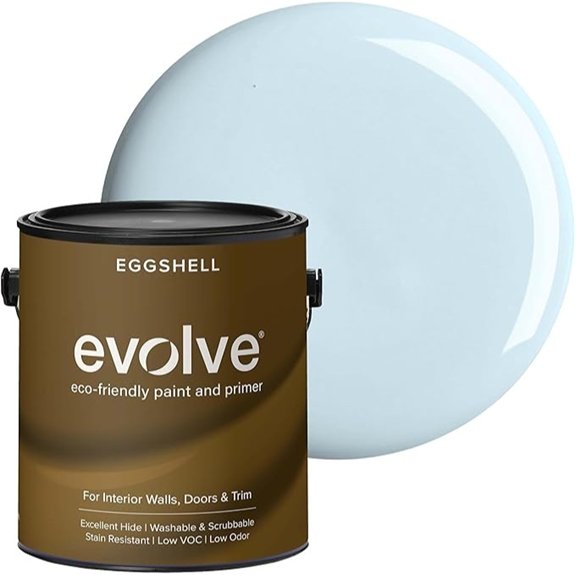 sky blue low sheen paint