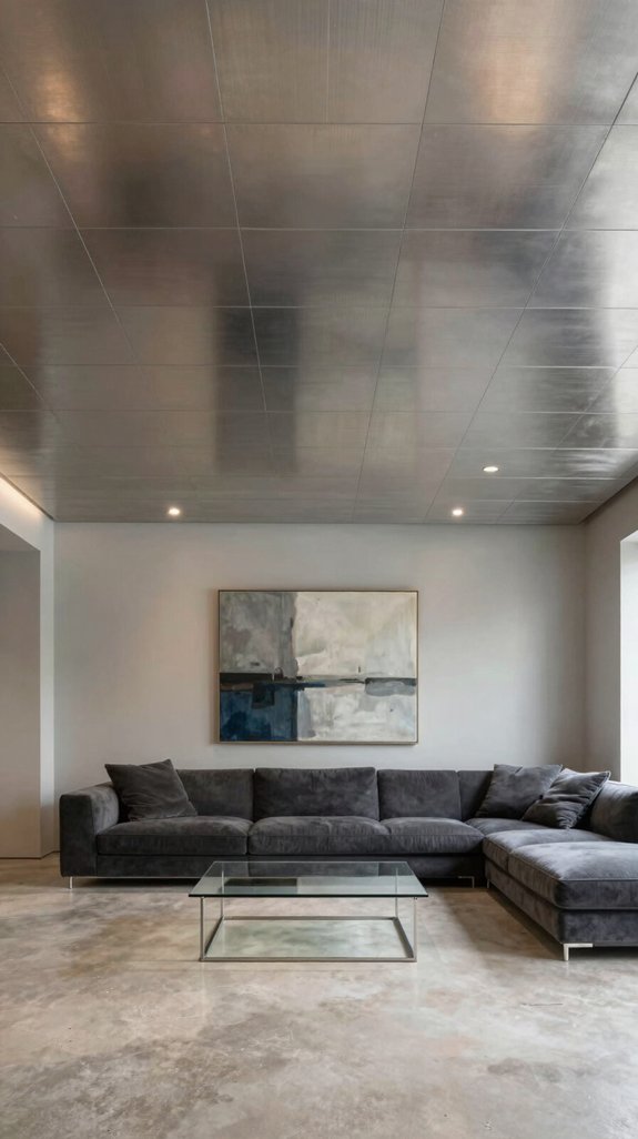 sleek aluminum tiles installation