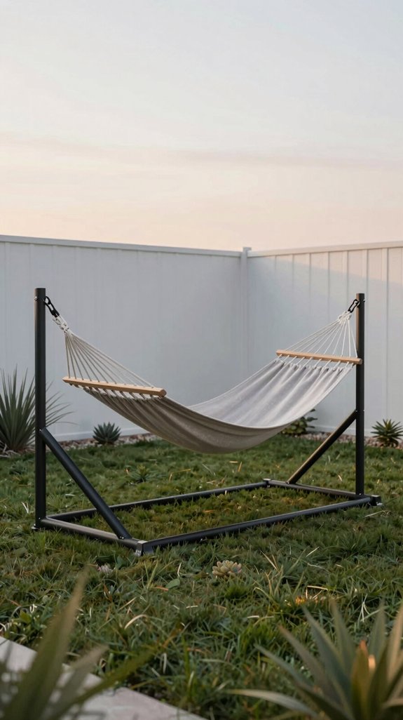 sleek industrial hammock design