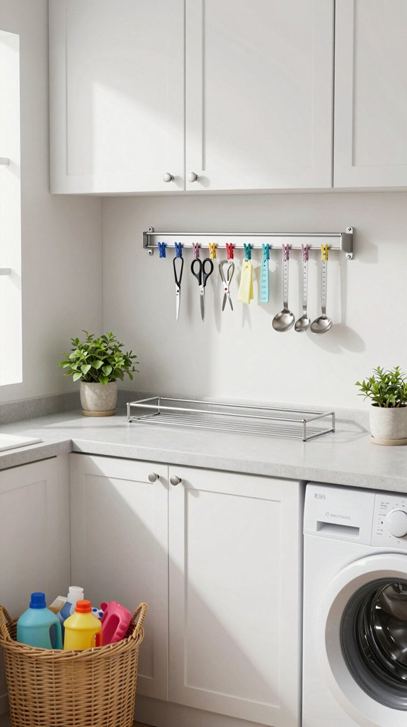 sleek magnetic strip organization
