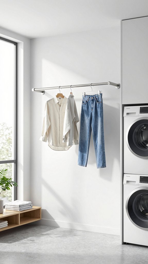 sleek minimalist laundry design