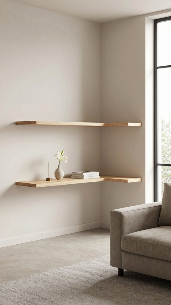 sleek modular corner storage