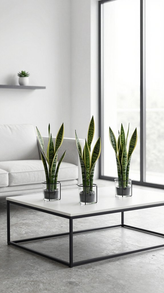 sleek plants minimal design