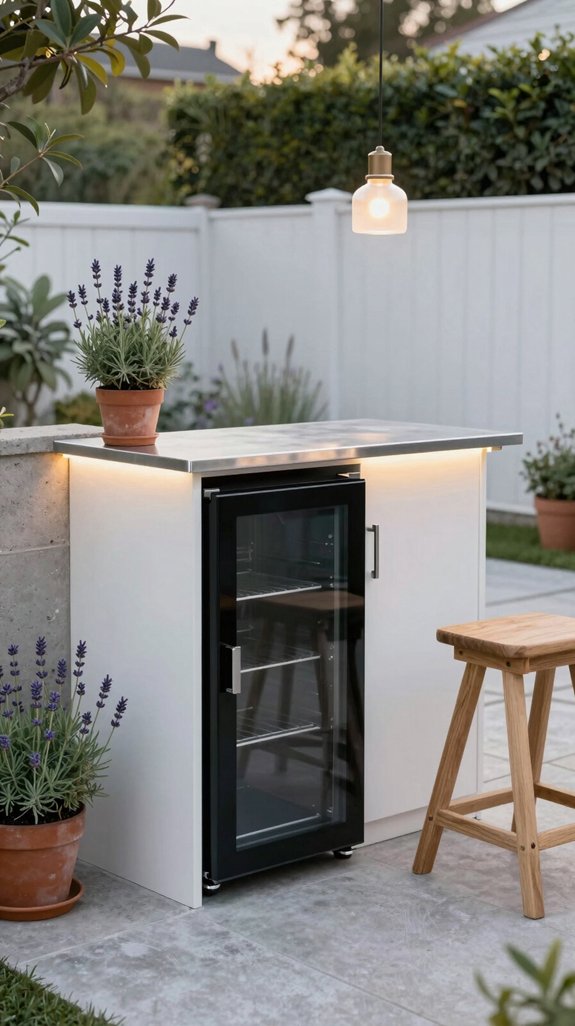 slim wall mounted bar