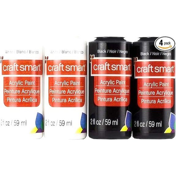 6 Black‑And‑White Interior Wall Paint Sets That Redefine Your Space 5 smart black white acrylic set