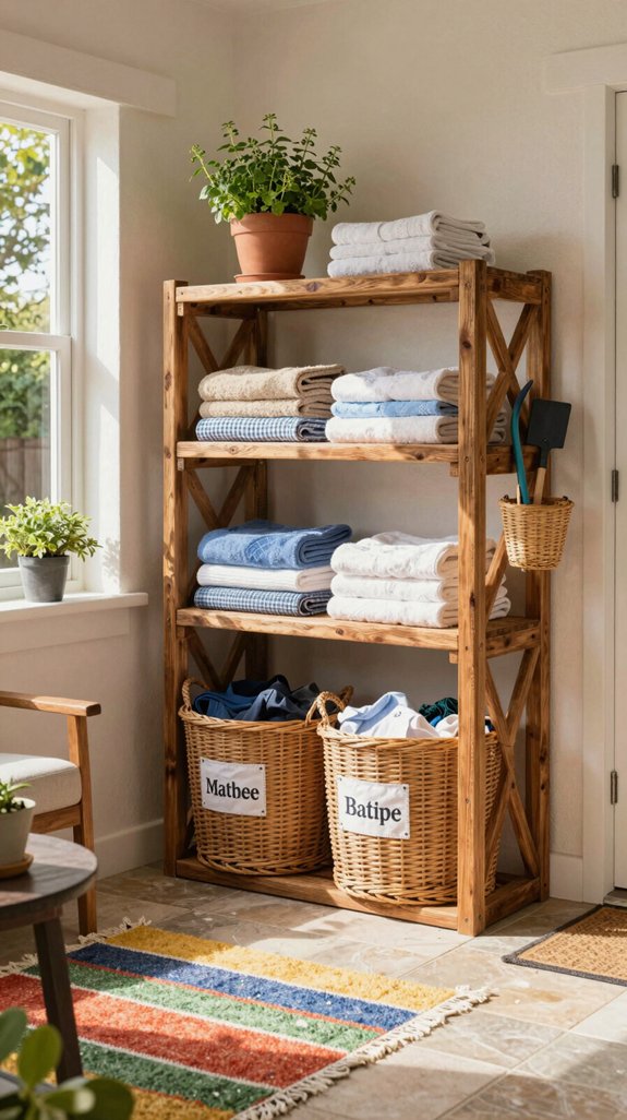 smart organized outdoor laundry