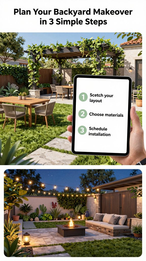 smart sustainable backyard redesign