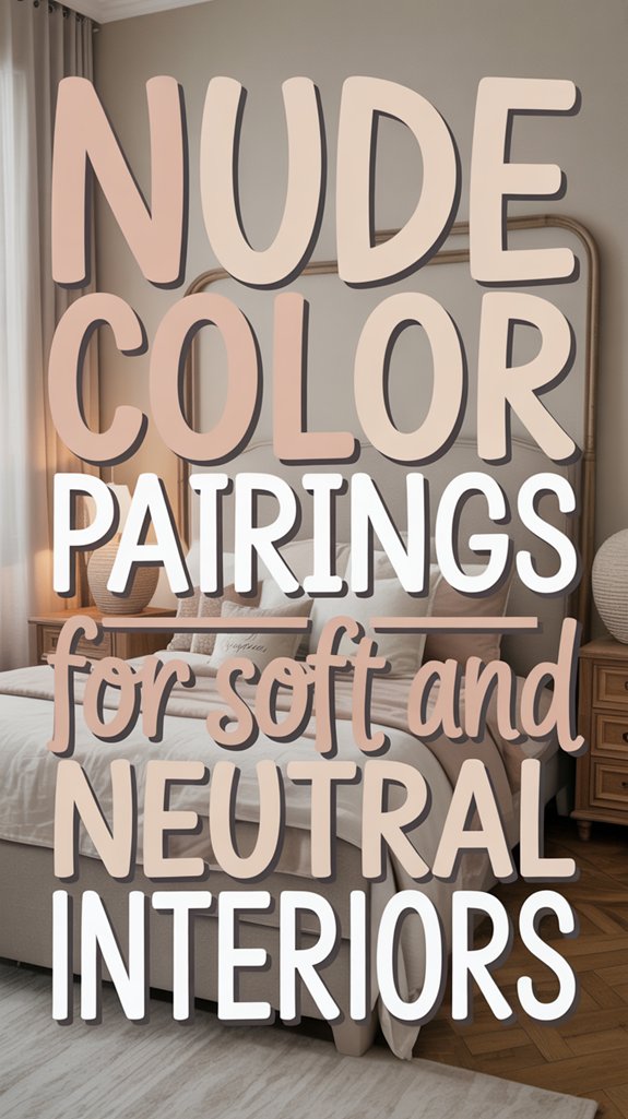 Nude Color Pairings for Soft and Neutral Interiors 1 soft neutral nude palette