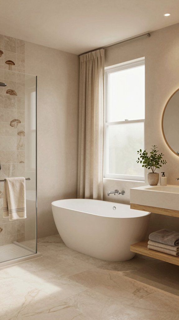 Nude Color Pairings for Soft and Neutral Interiors 16 soft nude spa sanctuary