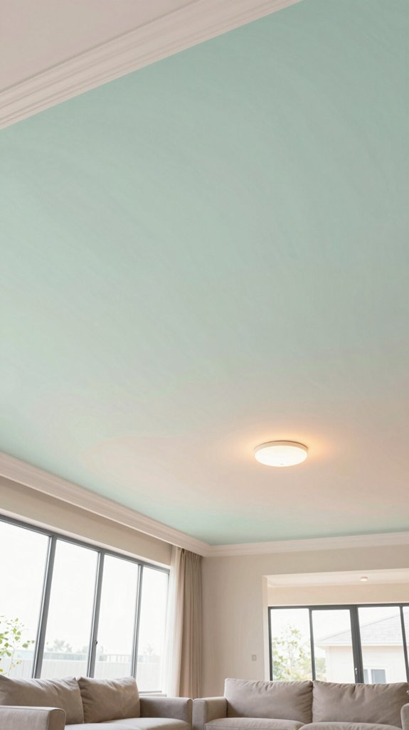 soft pastel ceiling tranquility