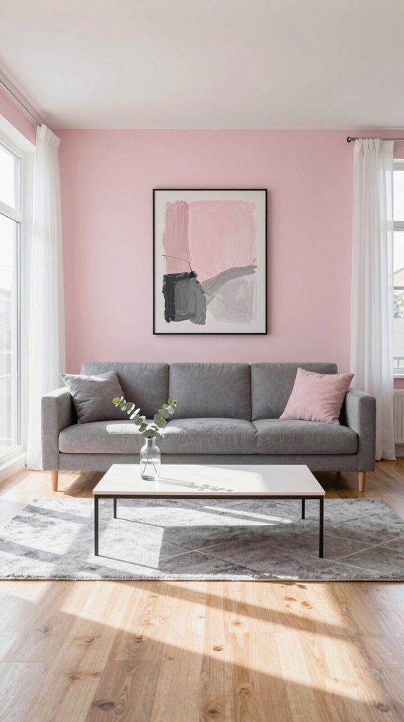 Pink and Grey Interior Color Pairings That Feel Modern and Soft 9 soft pink grey serenity