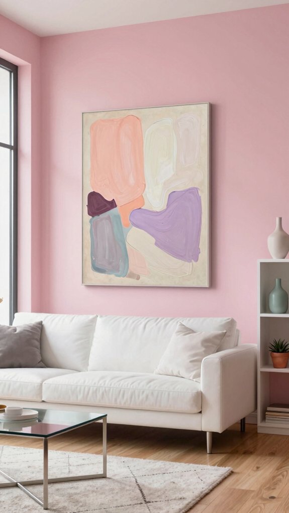 soft pink wall paints